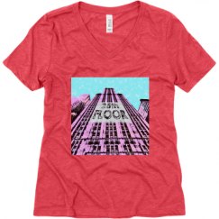 Ladies Relaxed Fit Super Soft Triblend V-Neck Tee