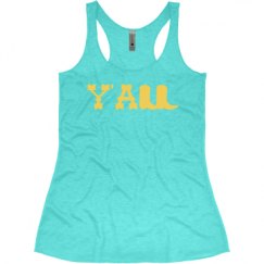 Ladies Slim Fit Super Soft Racerback Triblend Tank