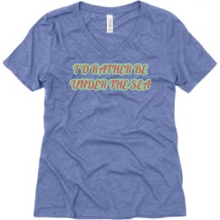 Ladies Relaxed Fit Super Soft Triblend V-Neck Tee