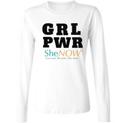 Ladies Relaxed Fit Basic Long Sleeve Tee