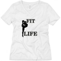 Ladies Relaxed Fit V-Neck Tee