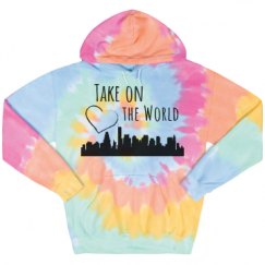 Unisex Tie-Dye Fleece Hoodie