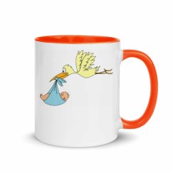 11oz Ceramic Mug with Color Inside