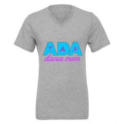 Unisex CVC Jersey V-Neck T-Shirt