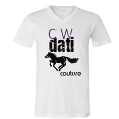 Unisex V-Neck Jersey Tee