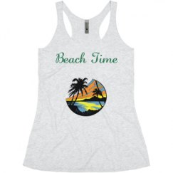 Ladies Slim Fit Super Soft Racerback Triblend Tank