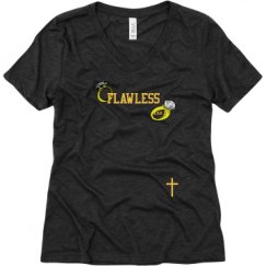 Ladies Relaxed Fit Super Soft Triblend V-Neck Tee