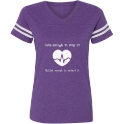 Ladies Relaxed Fit Vintage Sports Tee