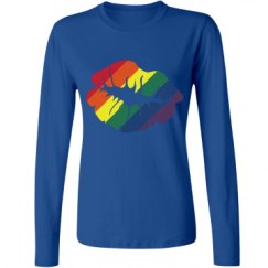 Ladies Relaxed Fit Basic Long Sleeve Tee