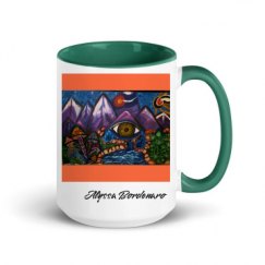 15oz Ceramic Mug with Color Inside