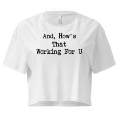 Ladies Festival Cali Crop Top Tee