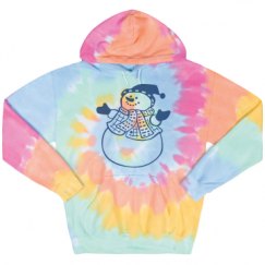 Unisex Tie-Dye Fleece Hoodie