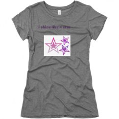 Ladies Slim Fit Super Soft Triblend Tee