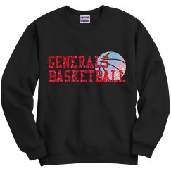 Generals Glitter Basketball Sweatshirt