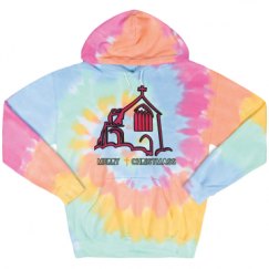 Unisex Tie-Dye Fleece Hoodie
