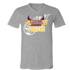 Unisex V-Neck Jersey Tee