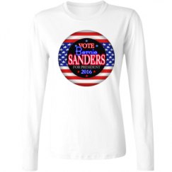 Ladies Relaxed Fit Basic Long Sleeve Tee