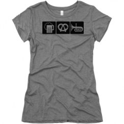 Ladies Slim Fit Super Soft Triblend Tee