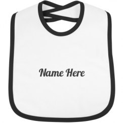 Infant Contrast Trim Bib