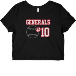 Ladies Slim Fit Crop Top Tee