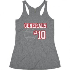 Ladies Slim Fit Super Soft Racerback Triblend Tank