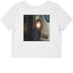 Ladies Slim Fit Crop Top Tee