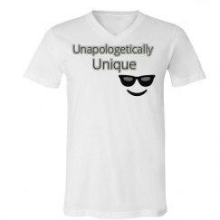 Unisex V-Neck Jersey Tee