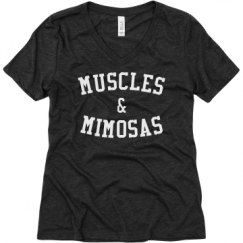 Ladies Relaxed Fit Super Soft Triblend V-Neck Tee