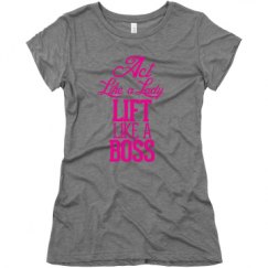 Ladies Slim Fit Super Soft Triblend Tee