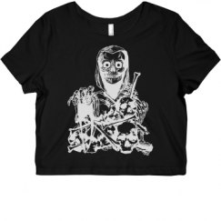 Ladies Slim Fit Crop Top Tee