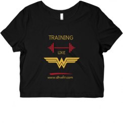 Ladies Slim Fit Crop Top Tee