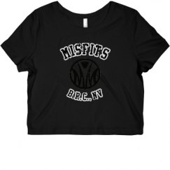 Ladies Slim Fit Crop Top Tee