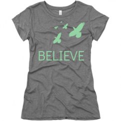 Ladies Slim Fit Super Soft Triblend Tee