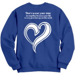 Unisex Film and Foil Crewneck Sweatshirt