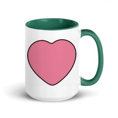 15oz Ceramic Mug with Color Inside
