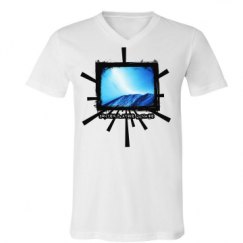 Unisex V-Neck Jersey Tee