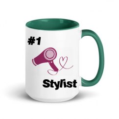 15oz Ceramic Mug with Color Inside