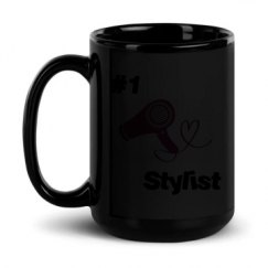 15oz Black Glossy Mug