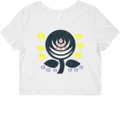 Ladies Slim Fit Crop Top Tee