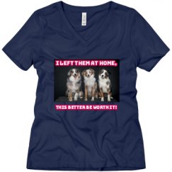 Ladies Relaxed Fit V-Neck Tee