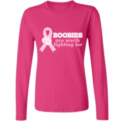 Ladies Relaxed Fit Basic Long Sleeve Tee