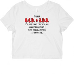 Ladies Slim Fit Crop Top Tee