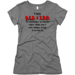 Ladies Slim Fit Super Soft Triblend Tee