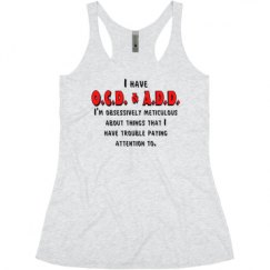 Ladies Slim Fit Super Soft Racerback Triblend Tank