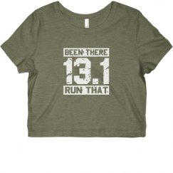 Ladies Slim Fit Crop Top Tee