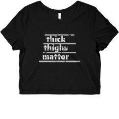 Ladies Slim Fit Crop Top Tee