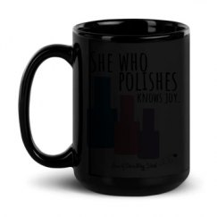 15oz Black Glossy Mug