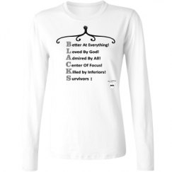 Ladies Relaxed Fit Basic Long Sleeve Tee