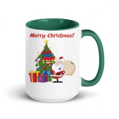 15oz Ceramic Mug with Color Inside