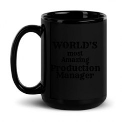 15oz Black Glossy Mug